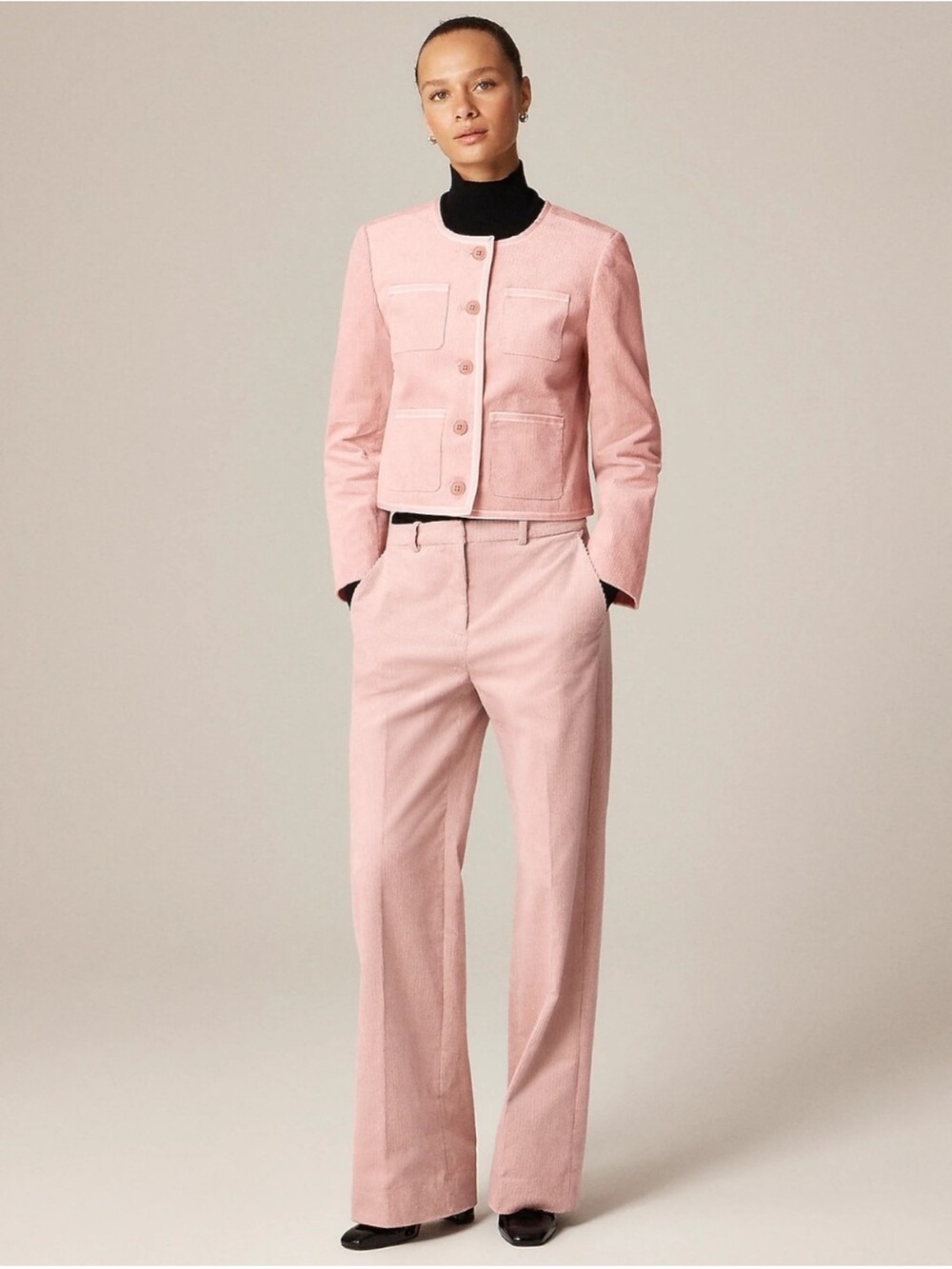 J. Crew Wide-leg‎ trouser in stretch corduroy